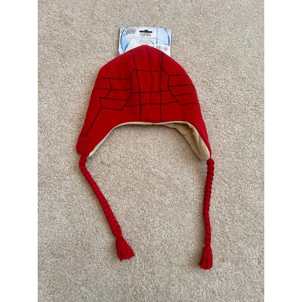 New Marvel Avengers Iron Man Laplander Hat Beanie Cap Boys‎ Costume